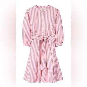 Boden Pink Striped Dress Size 8 Brand New with Tags